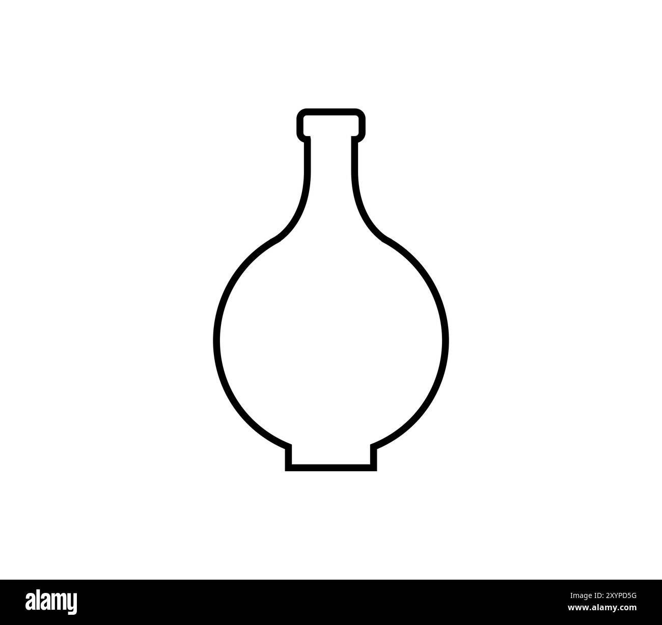 Olivenöl-Symbol im Vektor auf weißem Hintergrund dargestellt Stockfoto