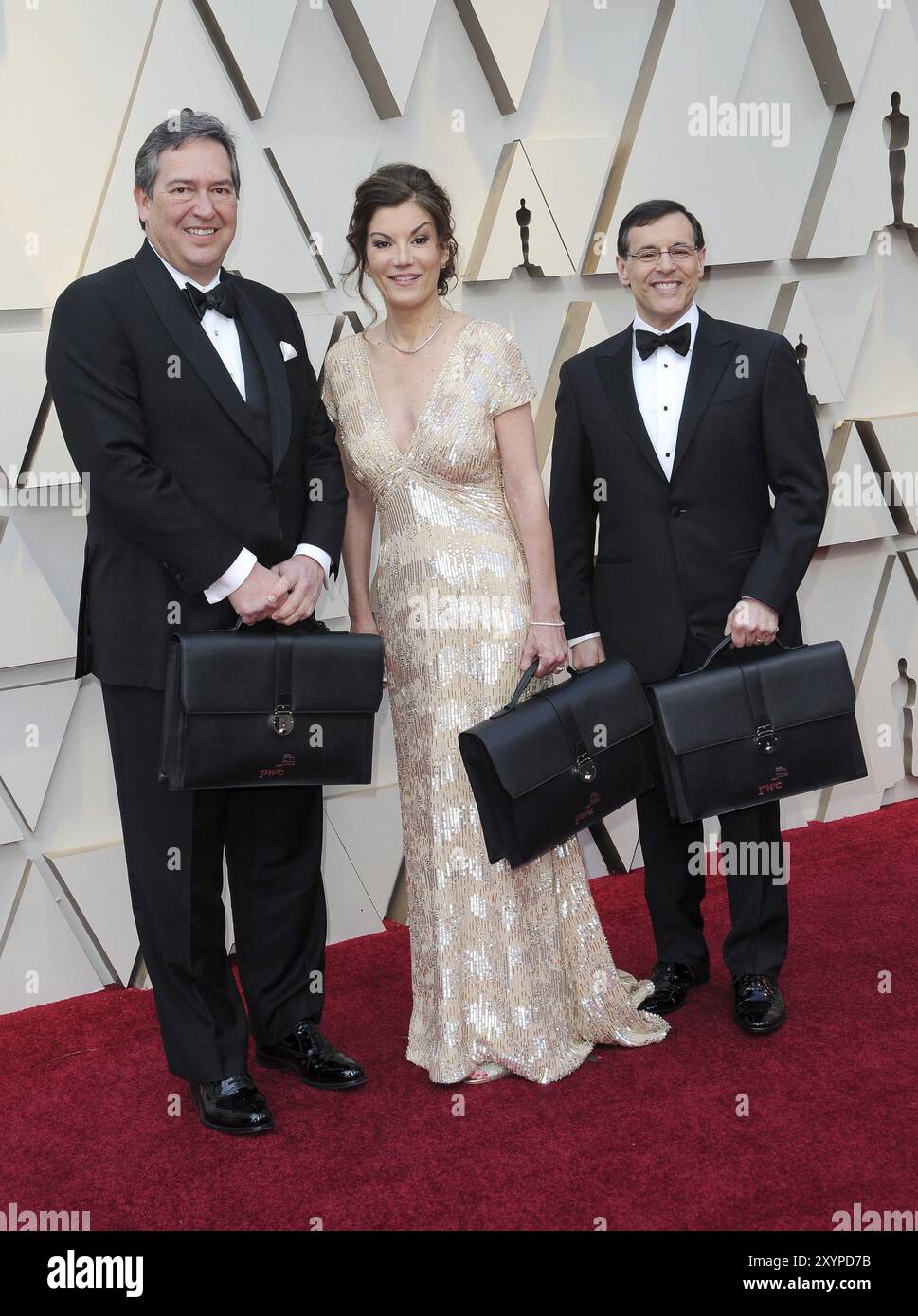 PricewaterhouseCoopers Vertreter bei den 91. Annual Academy Awards, die am 24. Februar 2019 im Hollywood and Highland in Los Angeles, USA, stattfanden Stockfoto