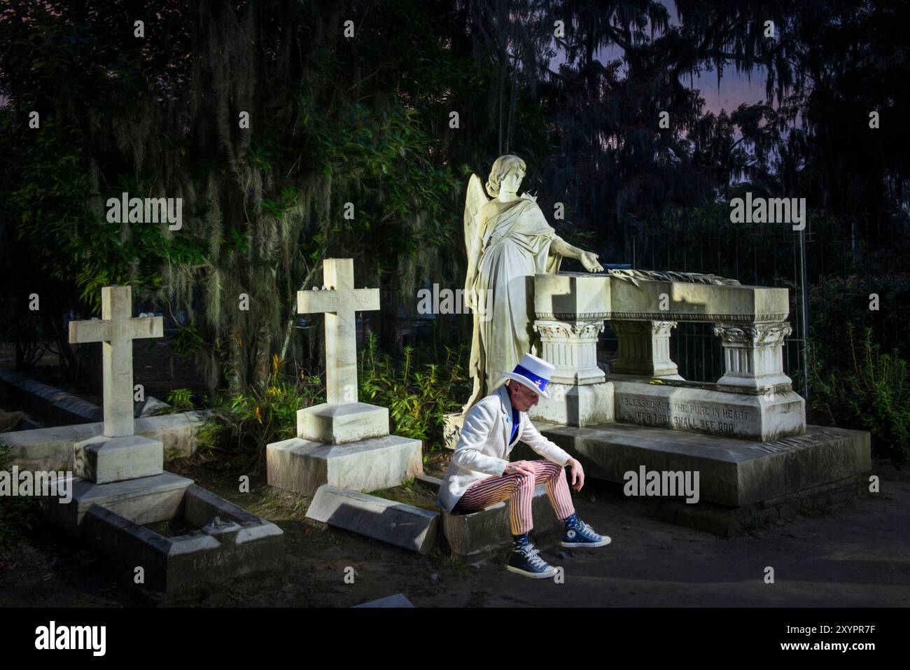 USA, Georgia, Savannah, Bonaventure Cemetery, Onkel Sam Savannah Stockfoto