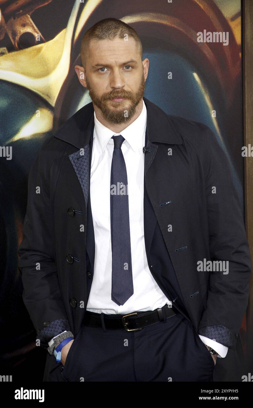 Tom Hardy bei der Premiere von „Mad Max: Fury Road“ in Los Angeles, die am 7. Mai 2015 im TCL Chinese Theatre IMAX in Hollywood, USA, stattfand. Kredit: Lumeimage Stockfoto