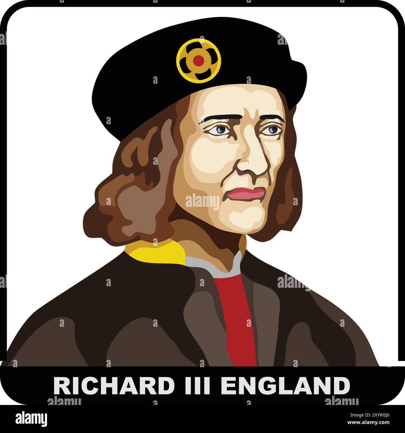 England Monarch Richard III Stock Vektor