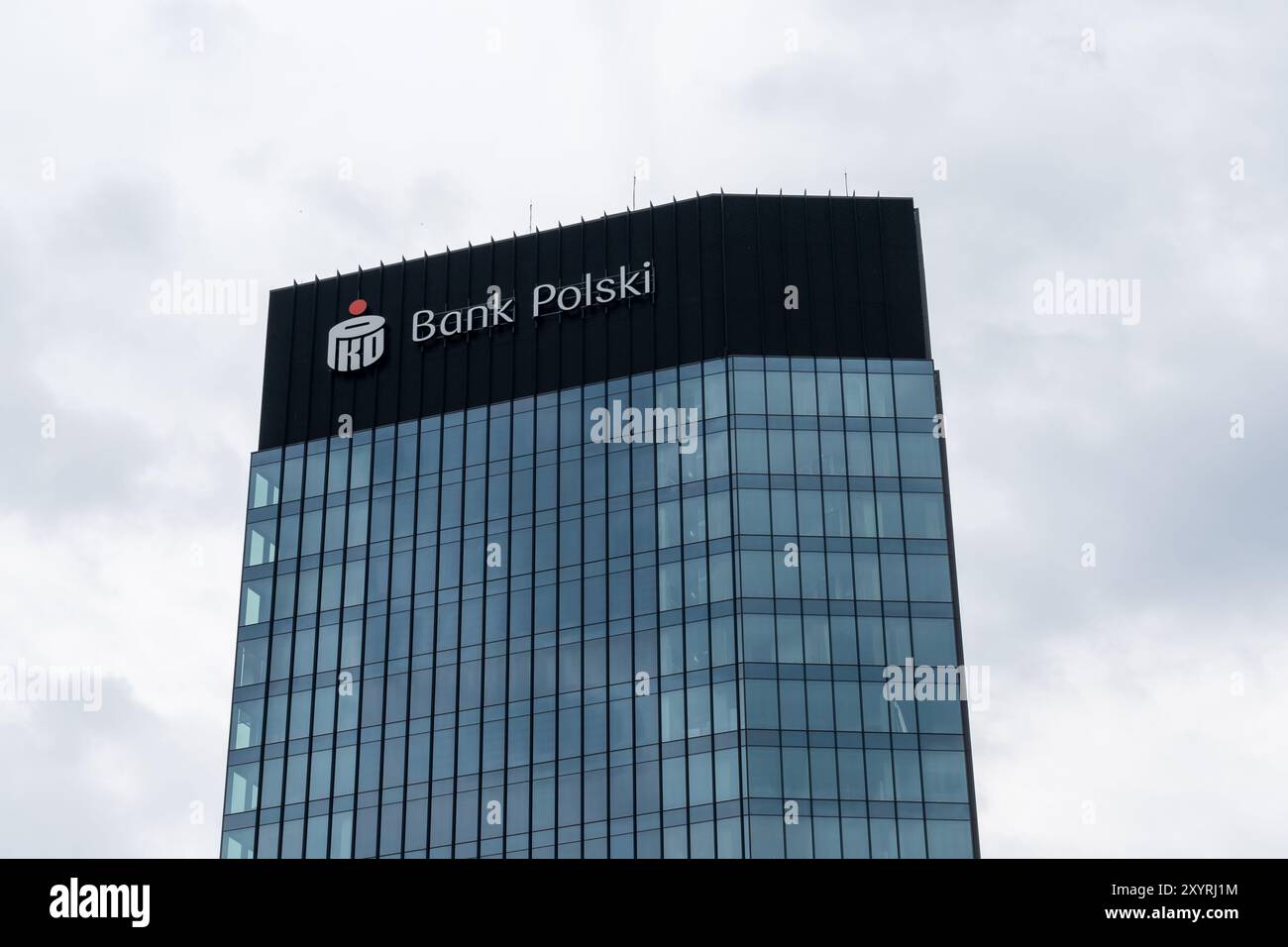 Hauptsitz der Bank Polski in Warschau, Polen. Stockfoto