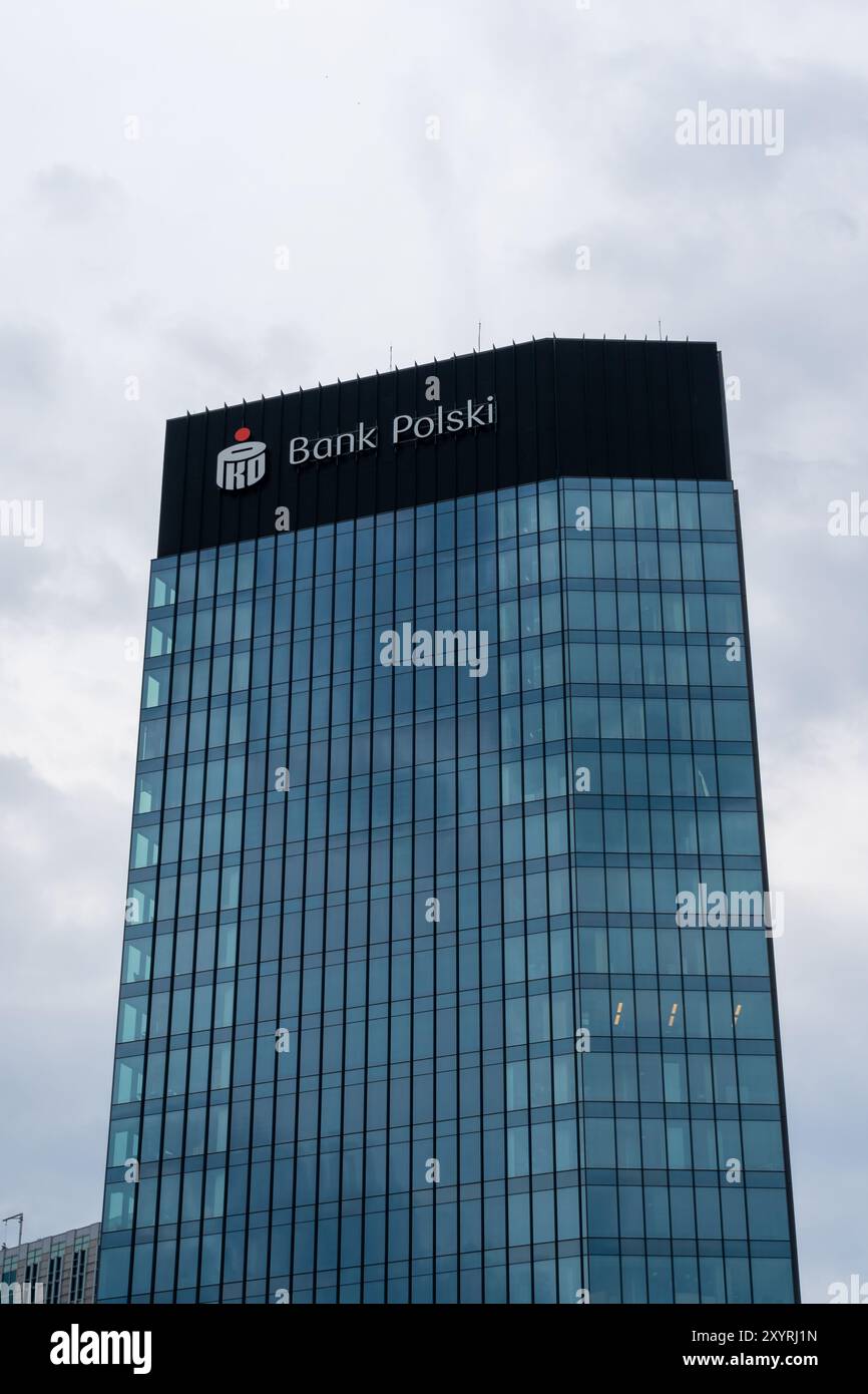 Hauptsitz der Bank Polski in Warschau, Polen. Stockfoto