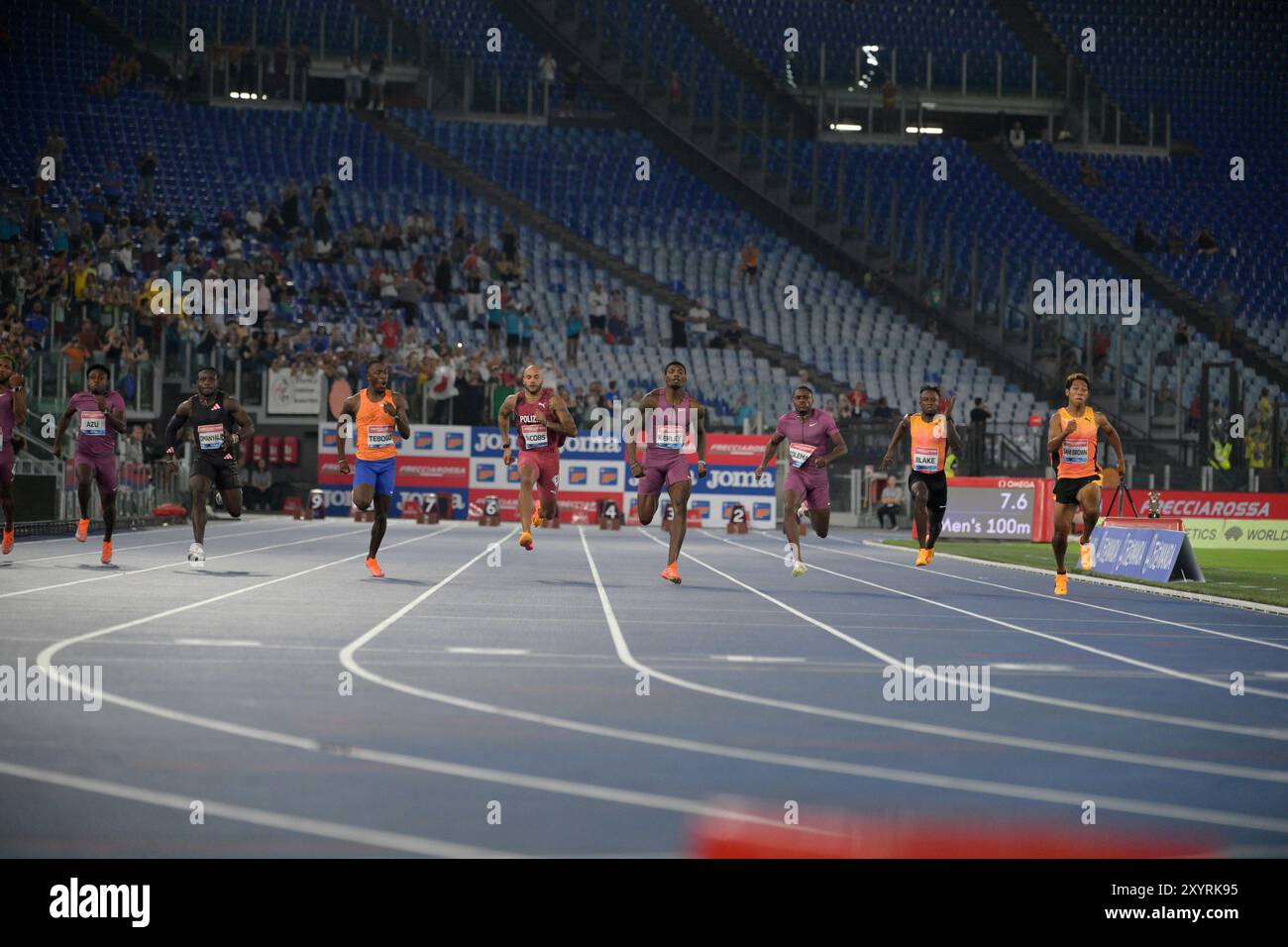 Roma, Italien. 30. August 2024. SANI BRAUNE Abdul Hakim JPN 100m Männer während der IAAF Diamond League Golden Gala Pietro Mennea im Olimpico Stadium in Rom, Italien am 30. August 2024 Sport - Athletic. (Foto: Fabrizio Corradetti/LaPresse) Credit: LaPresse/Alamy Live News Stockfoto