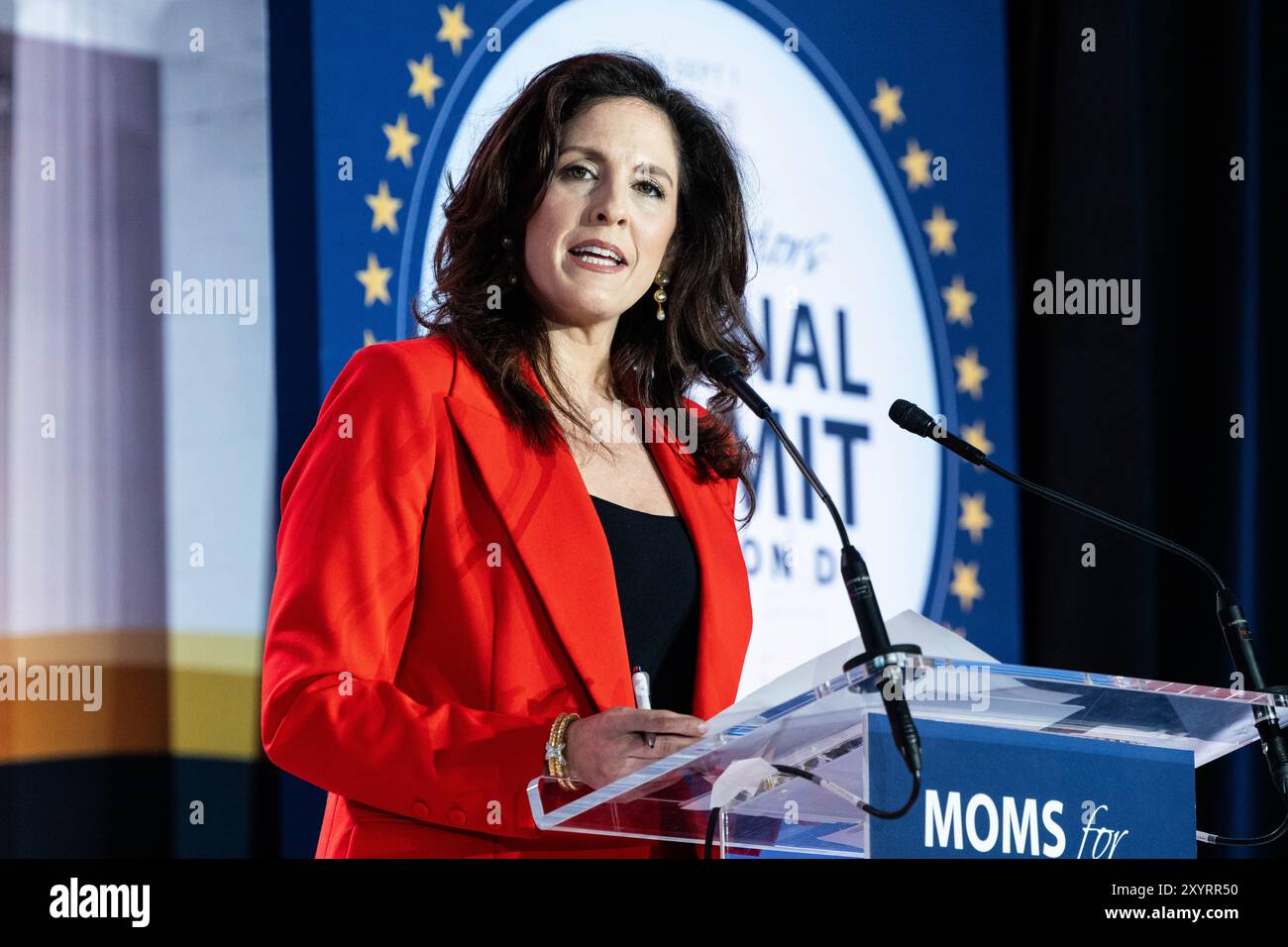 Washington, Usa. 30. August 2024. Tiffany Justice, Mitbegründer von Moms for Liberty, sprach auf dem Moms for Liberty National Summit im JW Marriott Washington in Washington, DC. Quelle: SOPA Images Limited/Alamy Live News Stockfoto