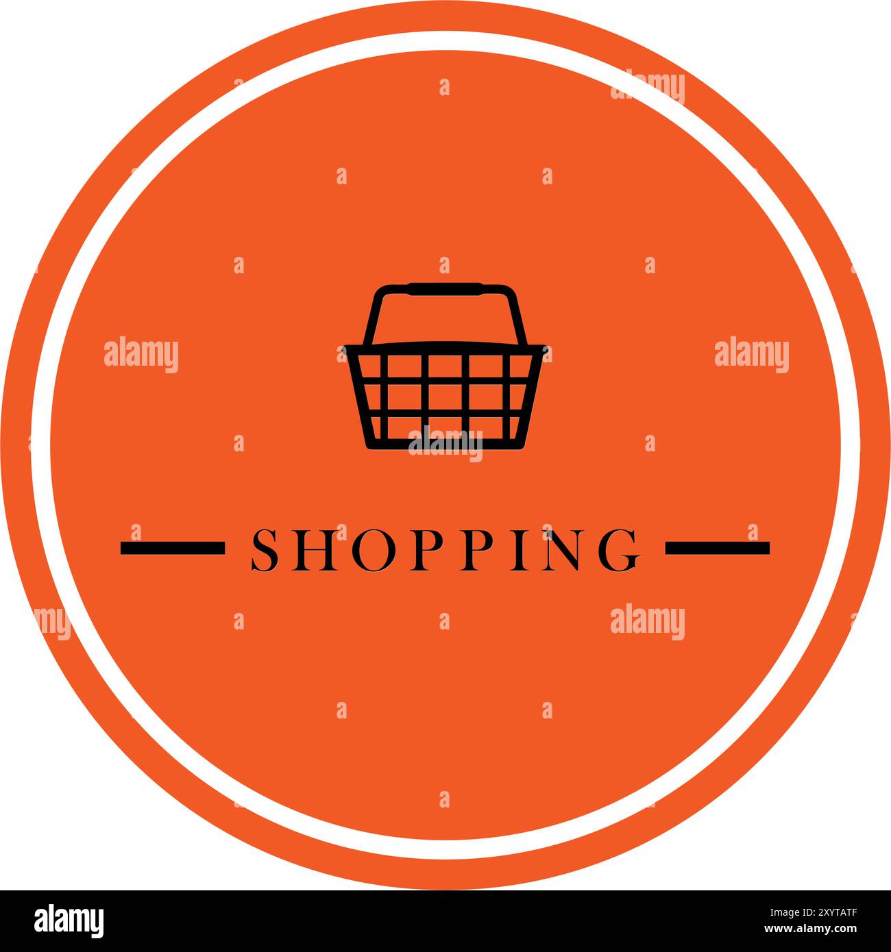 Premium-Shopping-Logo Stock Vektor