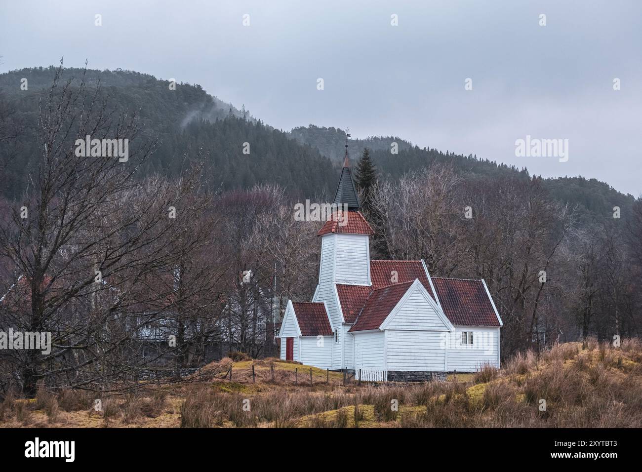 Lysekloster Kapell südlich von Bergen, Norwegen Stockfoto