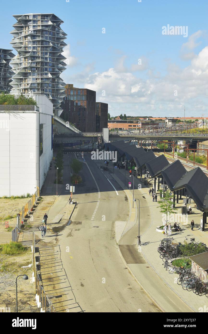 Kopenhagen, Dänemark. 31. August 2024. Blick auf den kopenhagener Busbahnhof. Stockfoto