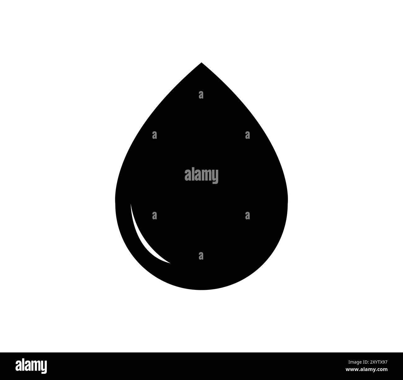 Ölsymbol auf weißem Hintergrund Stockfoto