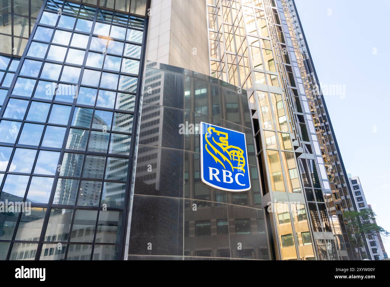 RBC (Royal Bank of Canada) Bürogebäude in 180 Wellington St W, Toronto, ON, Kanada. Stockfoto