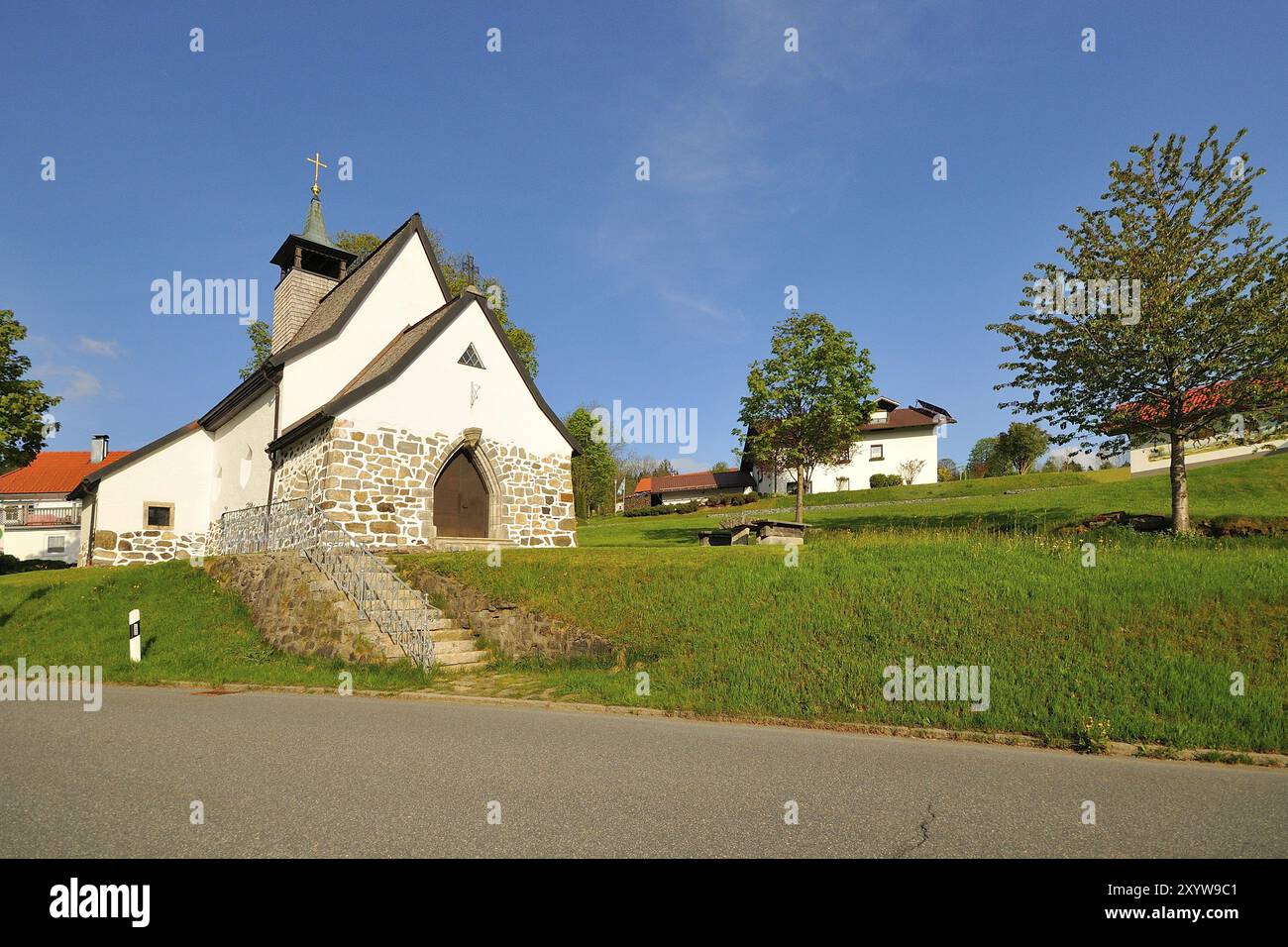 Waldhaeuser, Filialkirche St. Maria im Wald, Kirche in Bayern Stockfoto