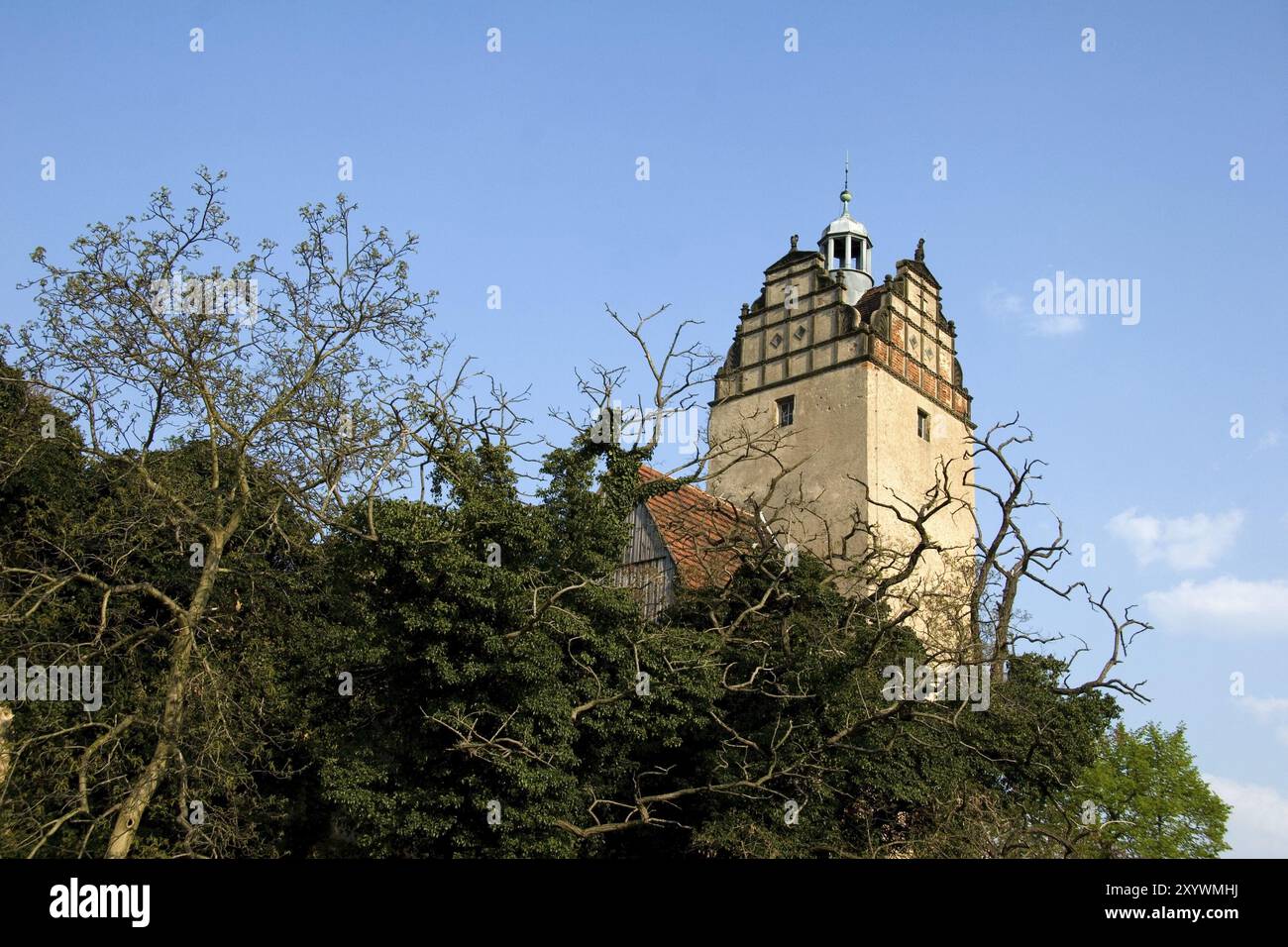 Schloss Strehla im Stadtteil Riesa-Grossenhain Stockfoto