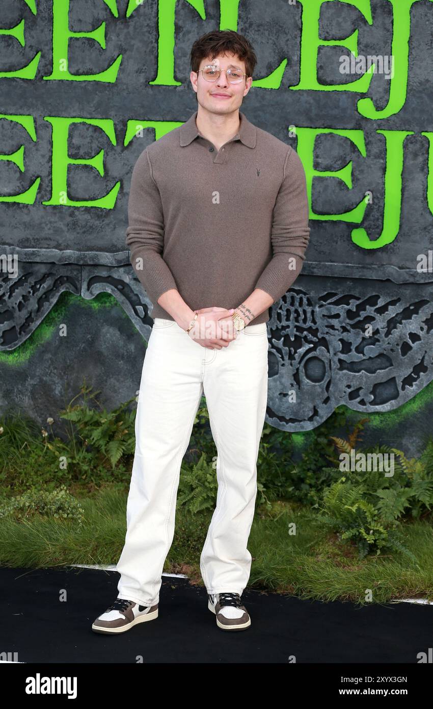 London, Großbritannien. August 2024. Matt Rife besucht die BeetleJuice BeetleJuice UK Premiere auf der Cineworld am Leicester Square, London. (Foto: Fred Duval/SOPA Images/SIPA USA) Credit: SIPA USA/Alamy Live News Stockfoto