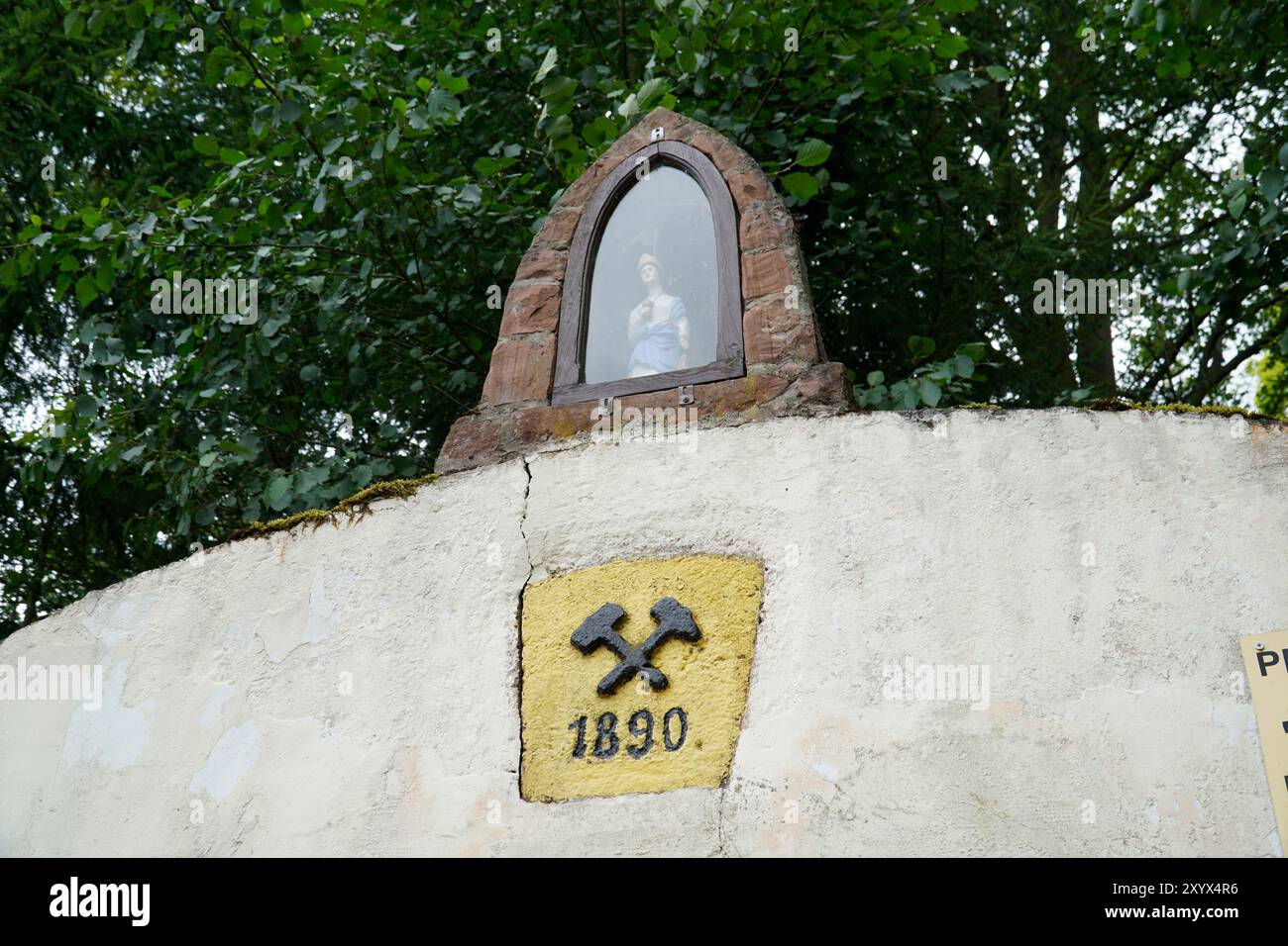 Nowa Ruda, Polen - 4. August 2024 - Eingang des Kohlebergwerks Stockfoto