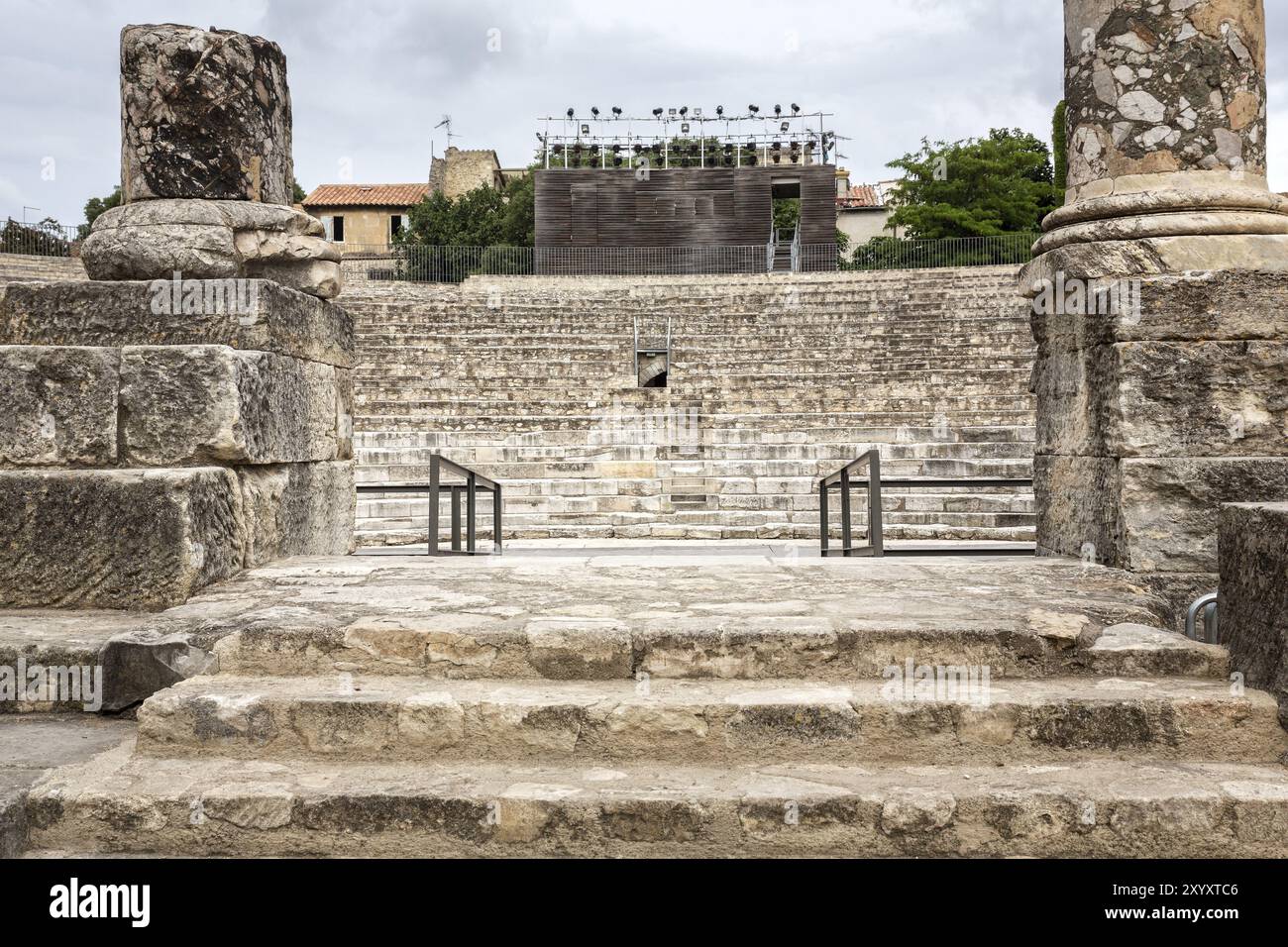 Römisches Amphitheater in Arles, Südfrankreich Stockfoto