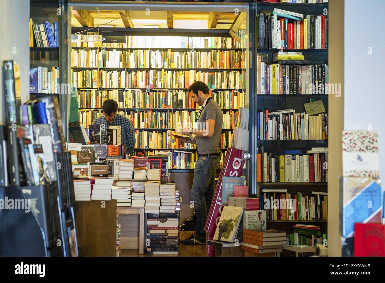 La Biblioteca de Babel, Carrer Arabi, Palma, Mallorca, balearen, Spanien, Europa Stockfoto