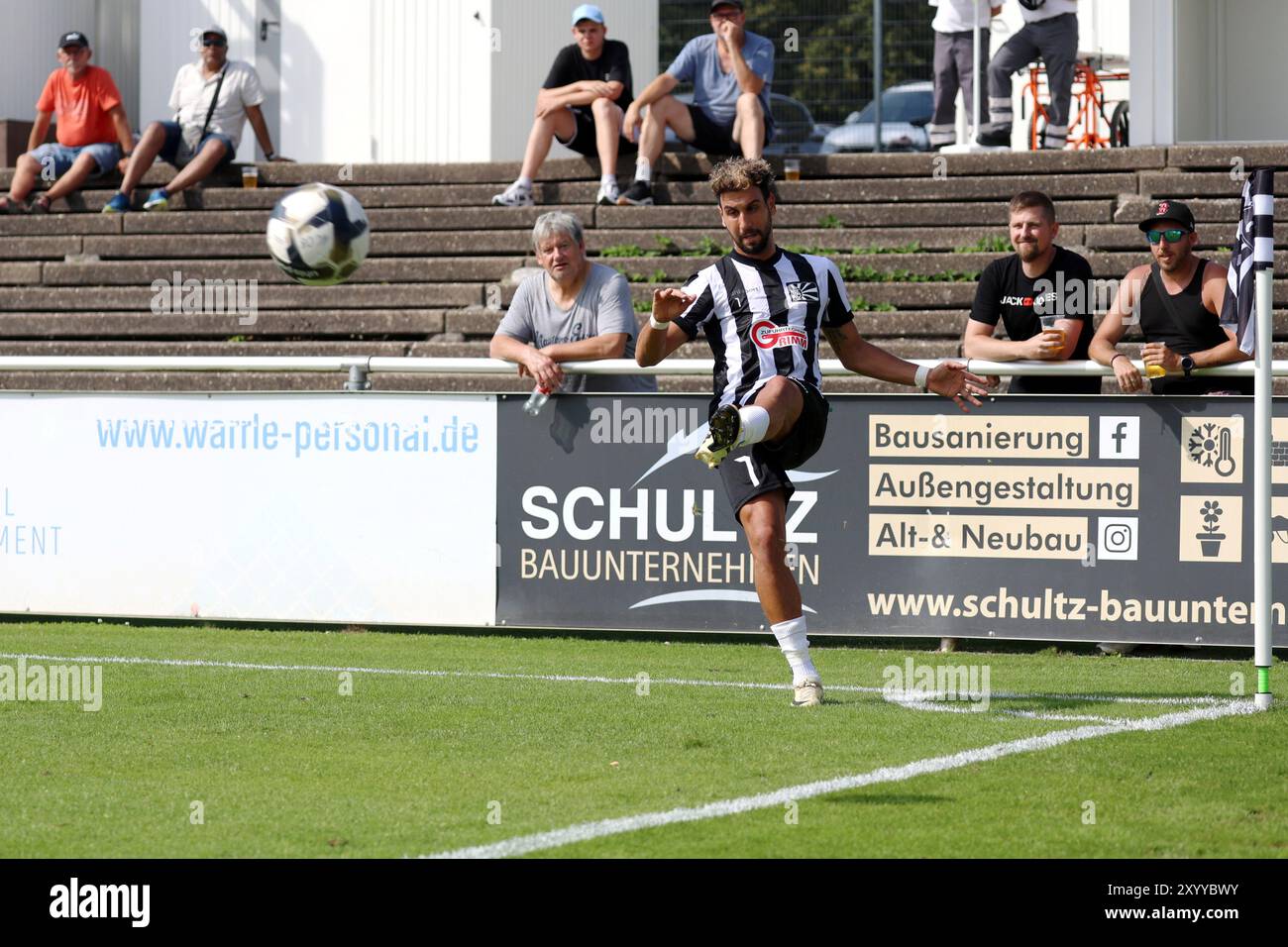 Villingen Schwenningen, Deutschland. 31. August 2024. Celan Tyfun (FC 08 Villingen) war der Wegbereiter zum 1:0 beim Spiel der Fussball-RL SW 24-25:6. Sptg: FC 08 Villingen vs Eintracht Frankfurt U21 Credit: dpa/Alamy Live News Stockfoto