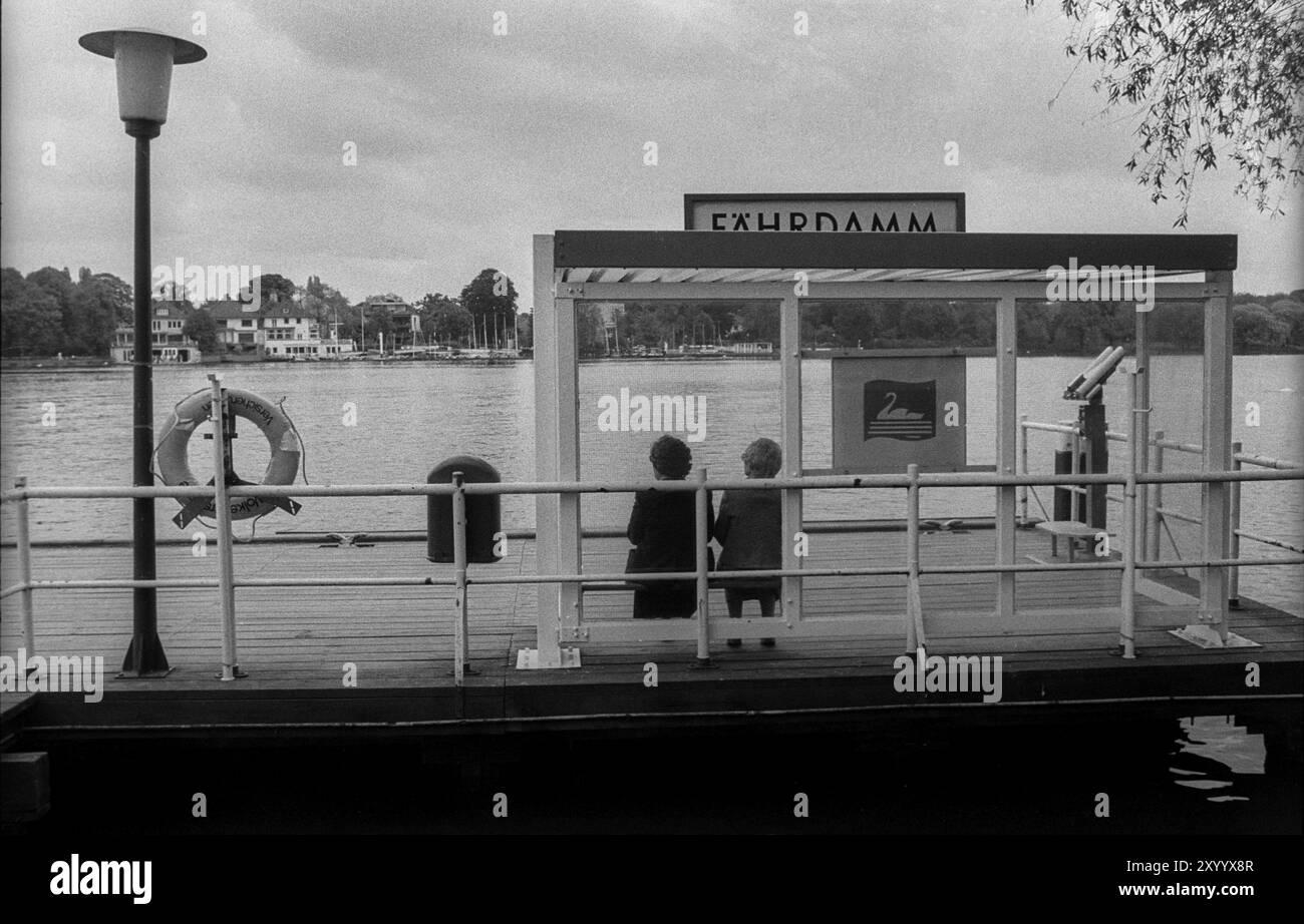 Deutschland, Hamburg, 03.06.1991, Steamer-Landesteg auf der Alster, Europa Stockfoto