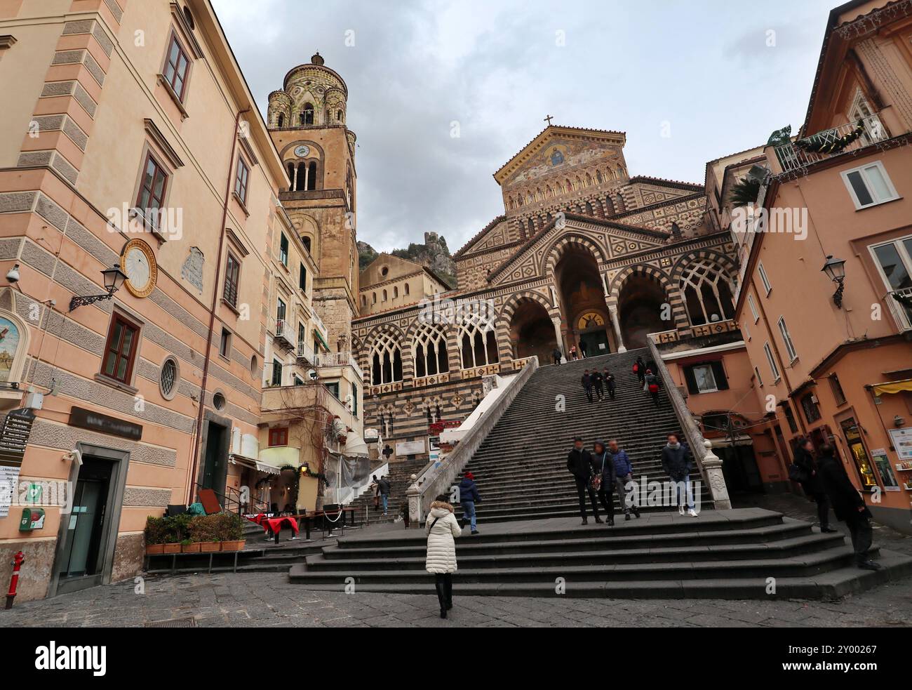 St. Andrew's Cathedral in Amalfi, Italien Stockfoto