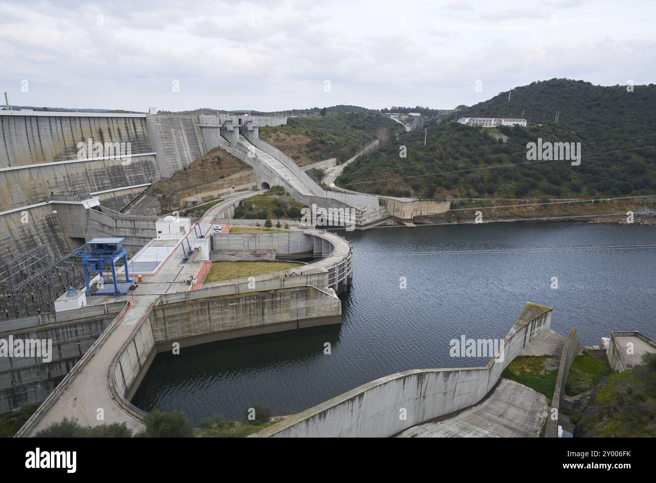 Barragem do Alqueva Damm in Alentejo, Portugal, Europa Stockfoto