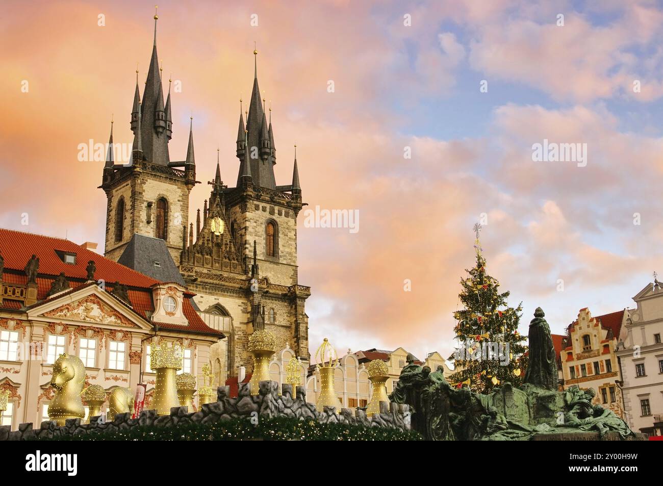 Prager Weihnachtsmarkt, Prager weihnachtsmarkt 01 Stockfoto