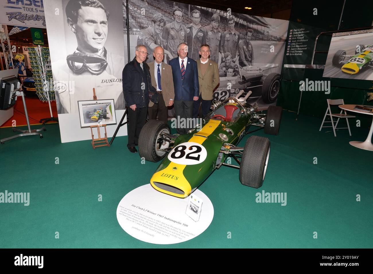 Jim Clark gewann 1965 Indianapolis Lotus 38 Stockfoto