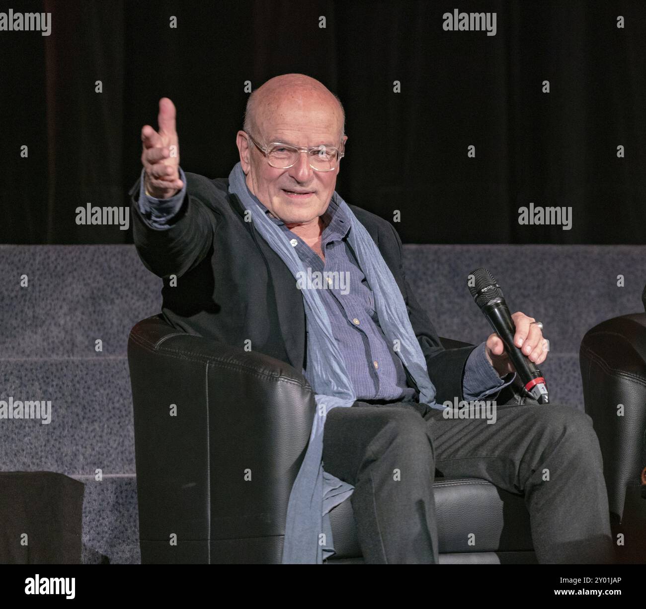 Wiesbaden, 5. April 2019: Volker Schloendorff (*1939, deutscher Filmregisseur, Drehbuchautor und Filmproduzent) in Caligari Wiesbaden, Europa Stockfoto