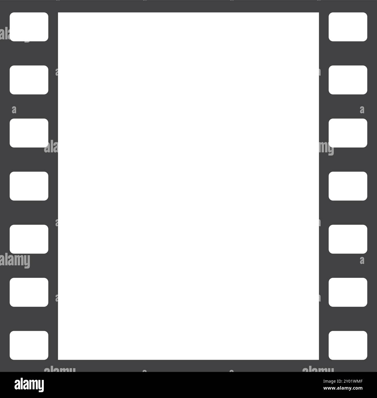 Filmstreifenrahmen. Retro-Filmrahmen Stock Vektor