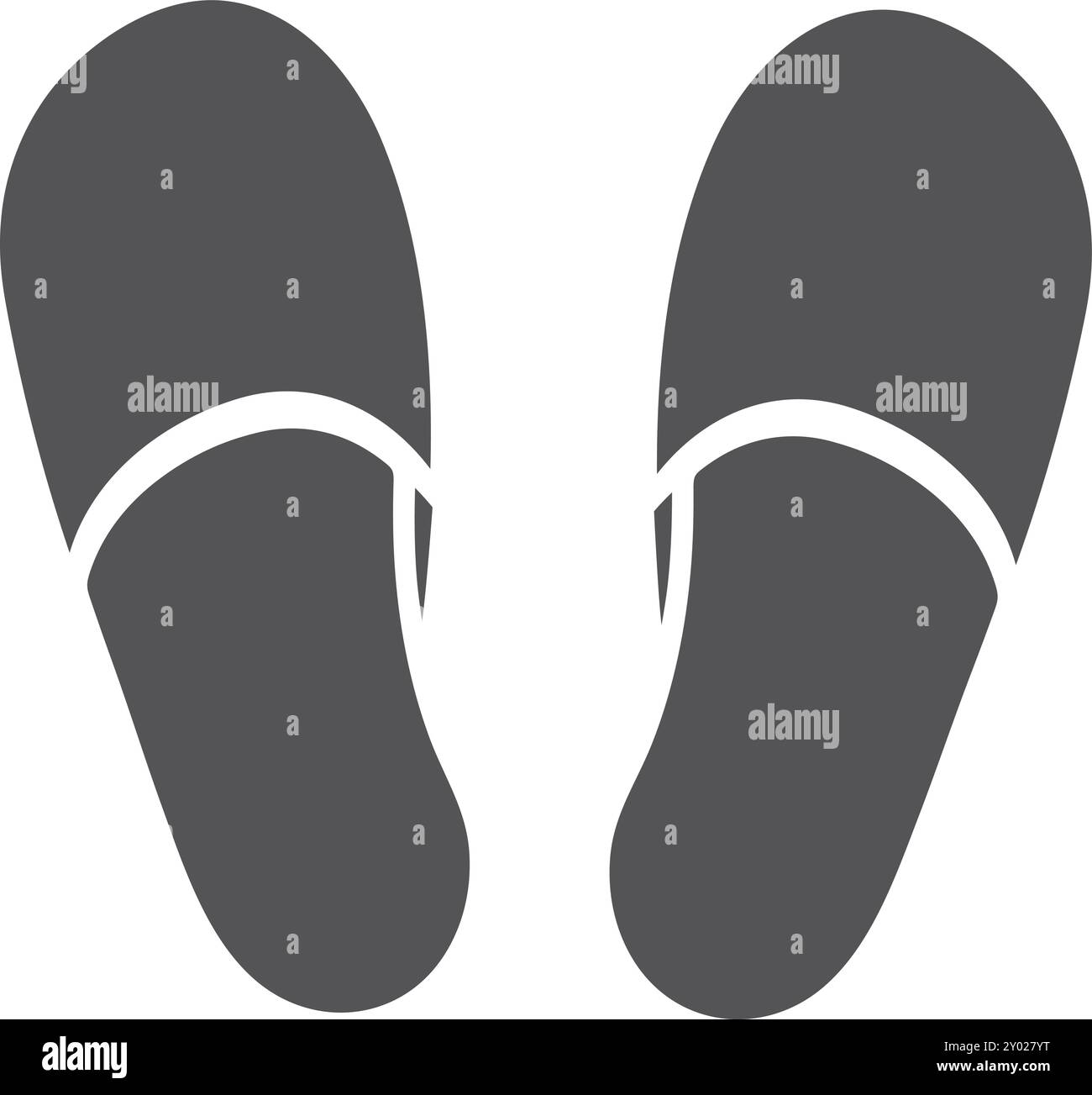 Schwarzes Symbol für Hausschuhe. Symbol für weiche Heimschuhe Stock Vektor