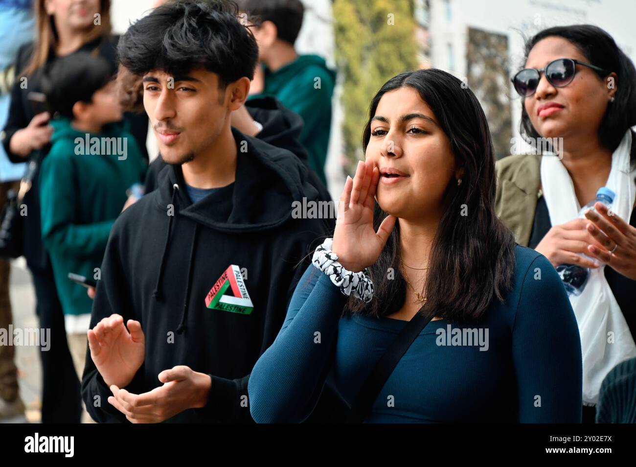 LONDON, GROSSBRITANNIEN. 31. August 2024. London for Sudan protestiert gegen U.A.E, Ägypten, Saudi-Arabien und bewaffnete Rebellen auf beiden Seiten. Die Waffen wurden von den USA und Großbritannien an die Vereinigten Arabischen Emirate, Ägypten und Saudi verkauft. Die Demonstranten fordern auch ein Ende des Stellvertreterkrieges und fordern Russland auf, die Bewaffnung des Sudan einzustellen. Die Demonstranten befürchten auch, dass dieselben Waffen, die von den USA/Großbritannien verkauft werden, Israel Waffen liefern, um unbewaffnete palästinensische Zivilisten in Gaza anzugreifen. Proteste fanden in London statt. (Quelle: Siehe Li/Picture Capital/Alamy Live News Stockfoto