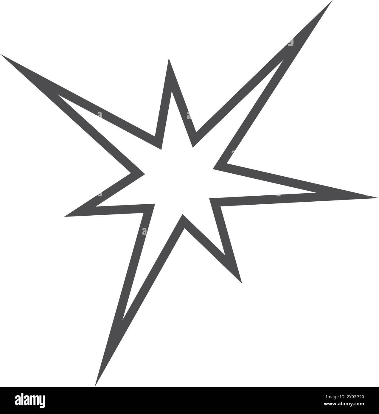 Glitzerndes Symbol. Symbol für Explosionslinie. Lichthupe Stock Vektor