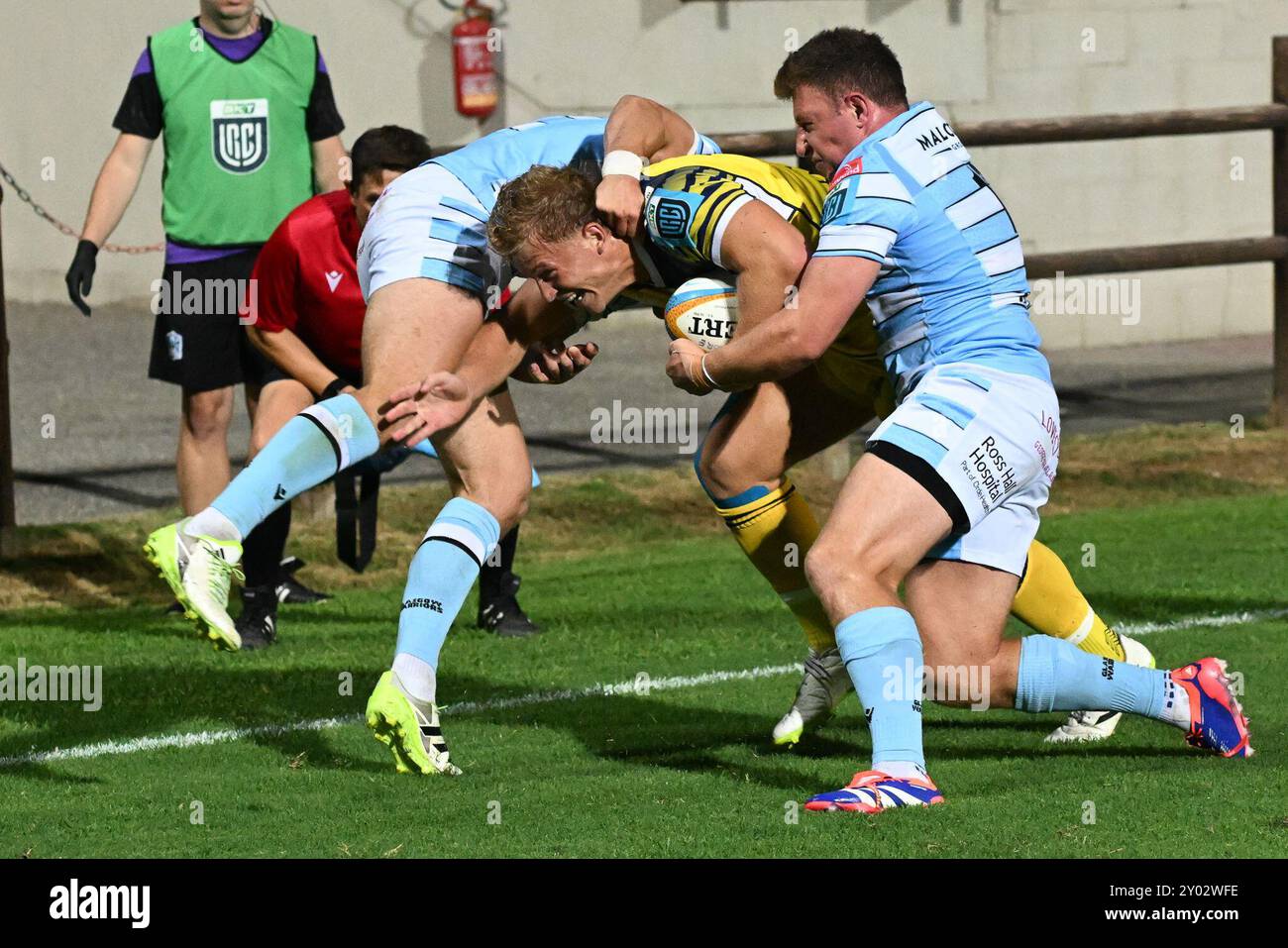 Bilder von Zebre Parma und Glasgow Warriors Match im Stadio Lanfranchi Parma, 31. august 2024 während des Testspiels - Zebre Parma vs Glasgow Warriors, Sonstiges in Parma, Italien, August 31 2024 Stockfoto