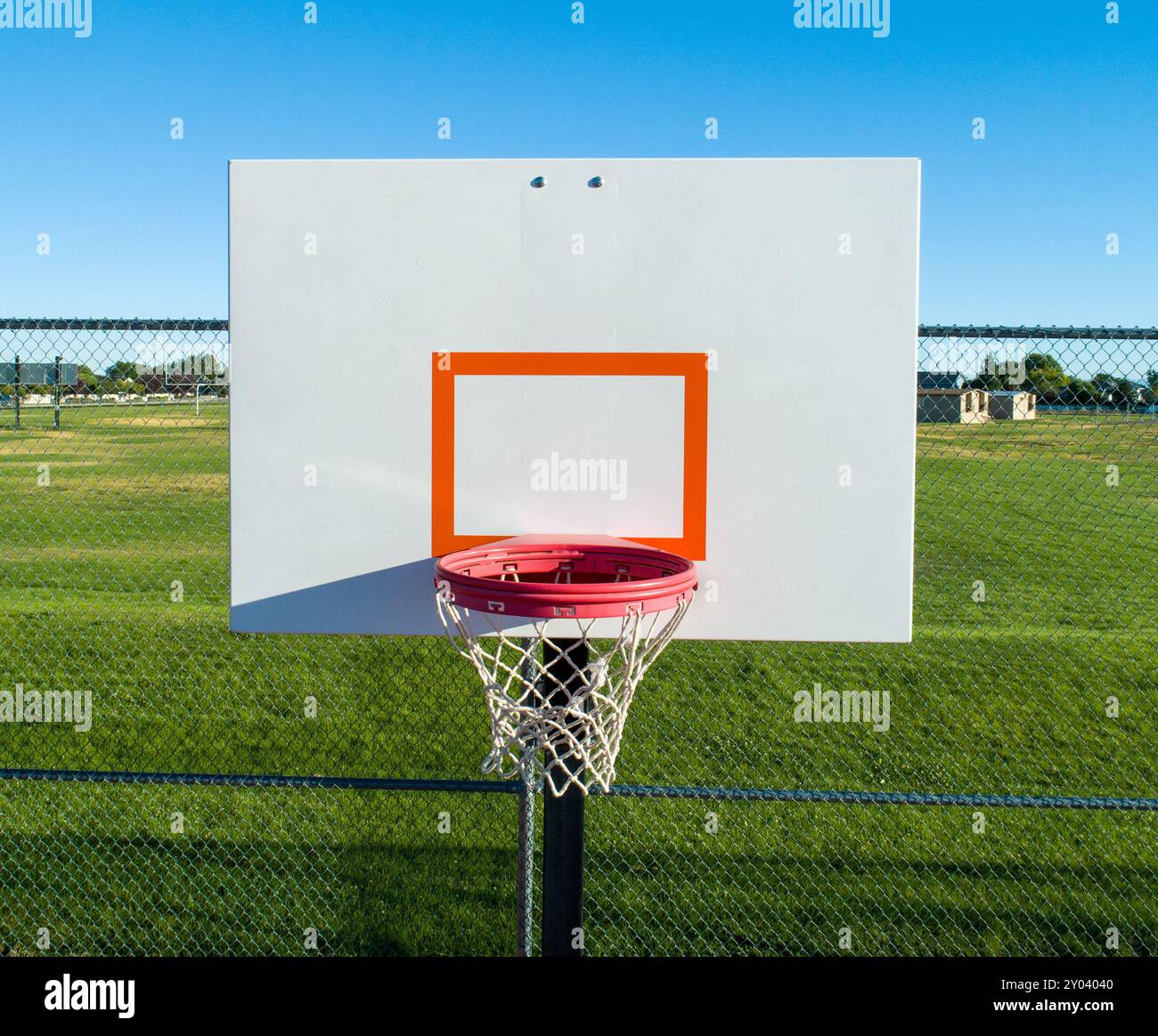 Rückwand für Basketball Stockfoto