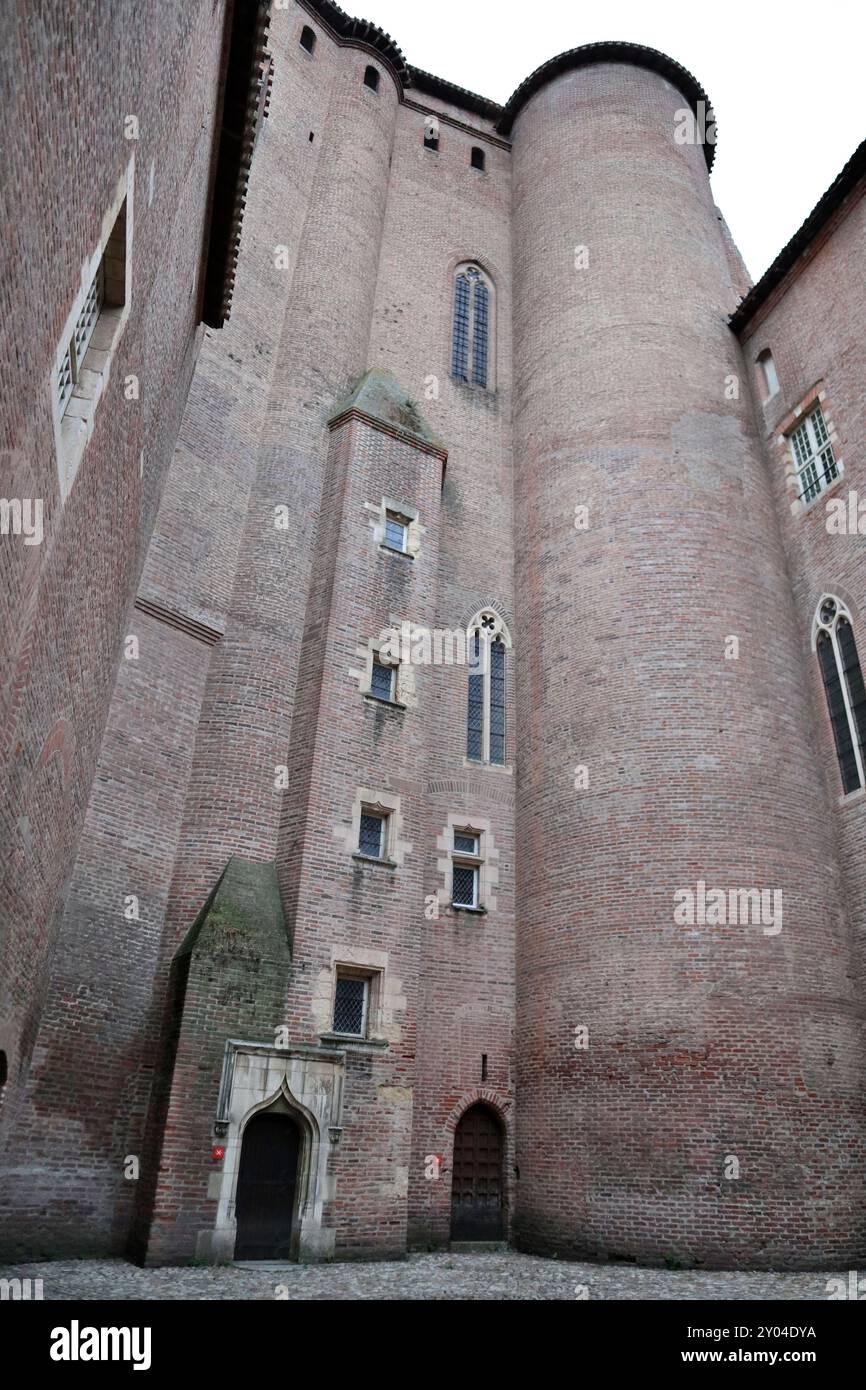 Eingang des Berbie Palace in Albi, Frankreich Stockfoto