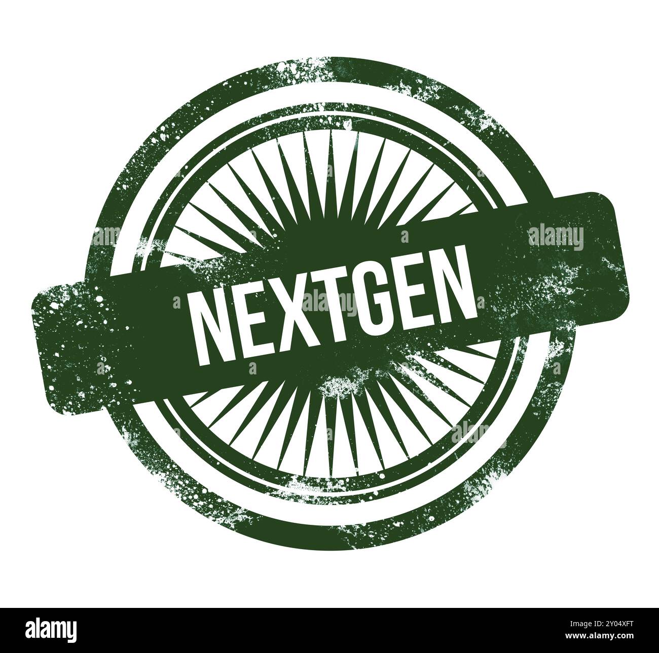 NextGen, grüner Grunge-Stempel Stockfoto