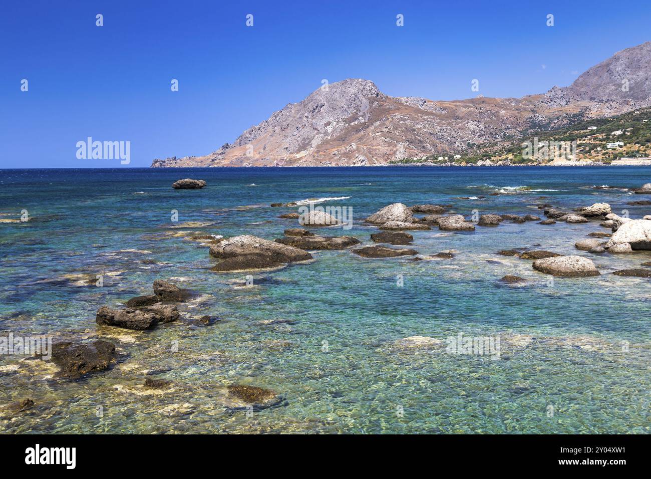 Souda-Bucht in der Nähe von Plakias, Crete Stockfoto