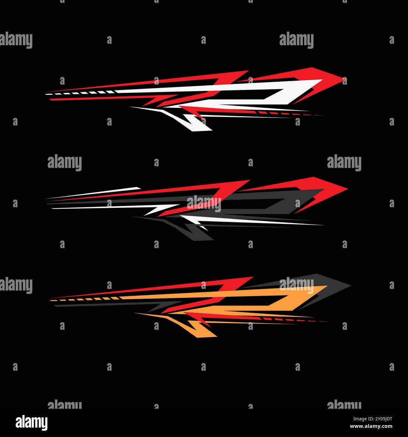 Vektor-Design-Satz von Autoaufklebern Stock Vektor