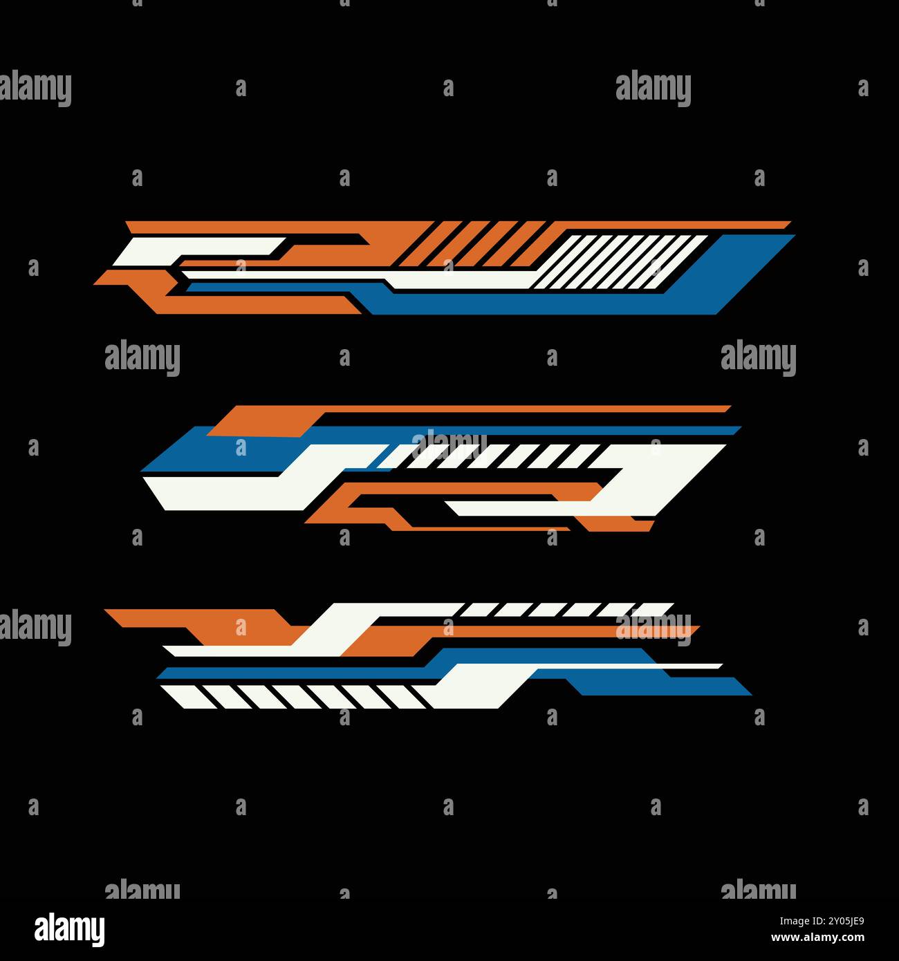 Vektor-Design-Satz von Autoaufklebern Stock Vektor