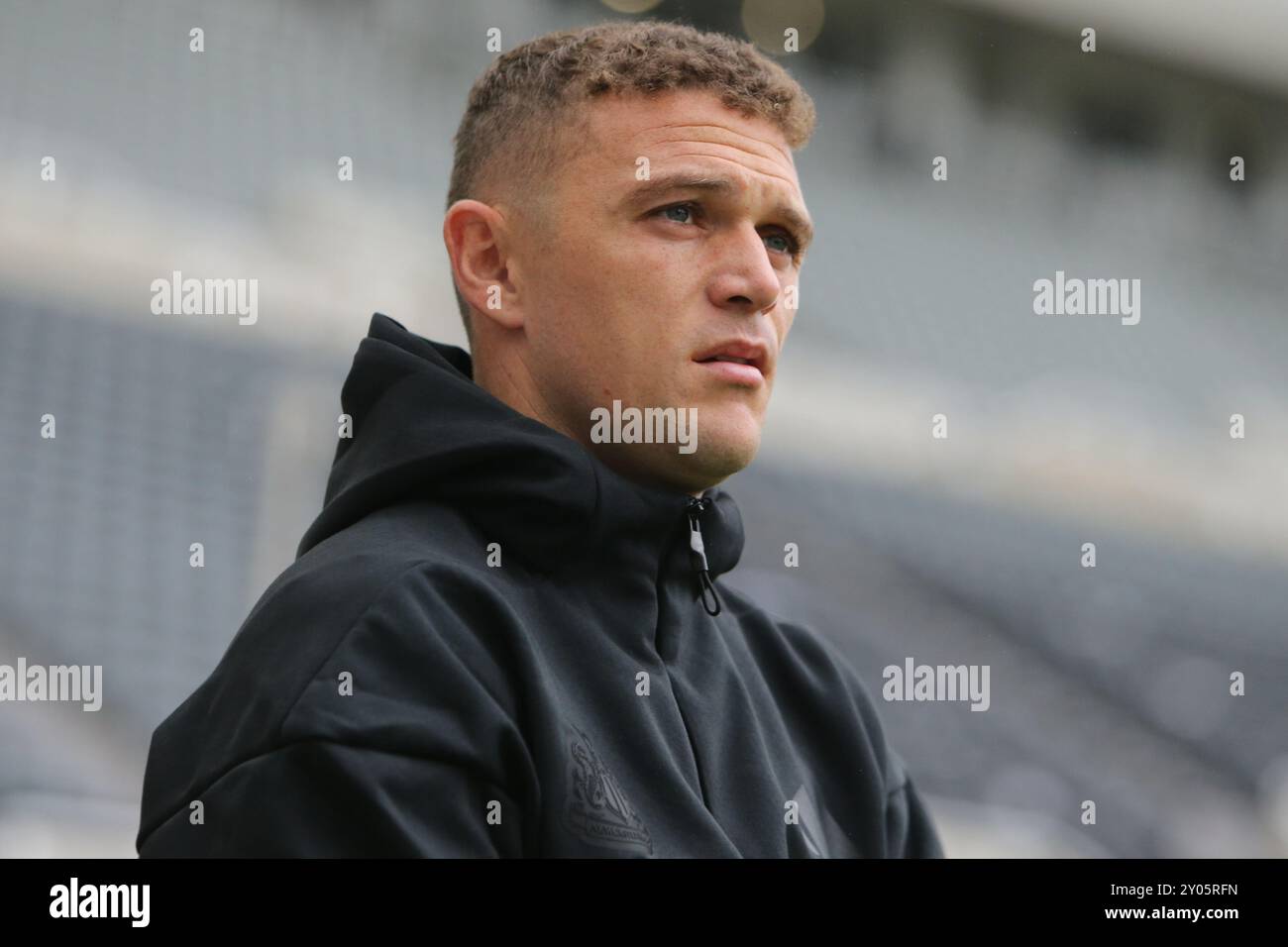 St. James's Park, Newcastle am Sonntag, 1. September 2024. Kieran Trippier von Newcastle United während des Premier League-Spiels zwischen Newcastle United und Tottenham Hotspur im St. James's Park, Newcastle am Sonntag, den 1. September 2024. (Foto: Michael Driver | MI News) Credit: MI News & Sport /Alamy Live News Stockfoto