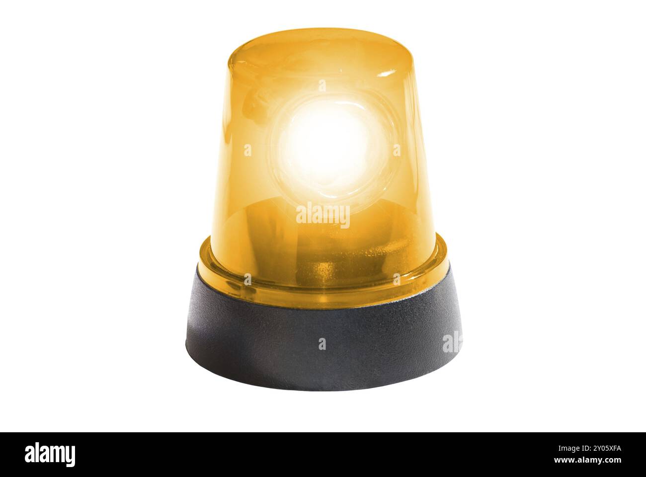 Orangefarbenes Licht leuchtet Stockfoto