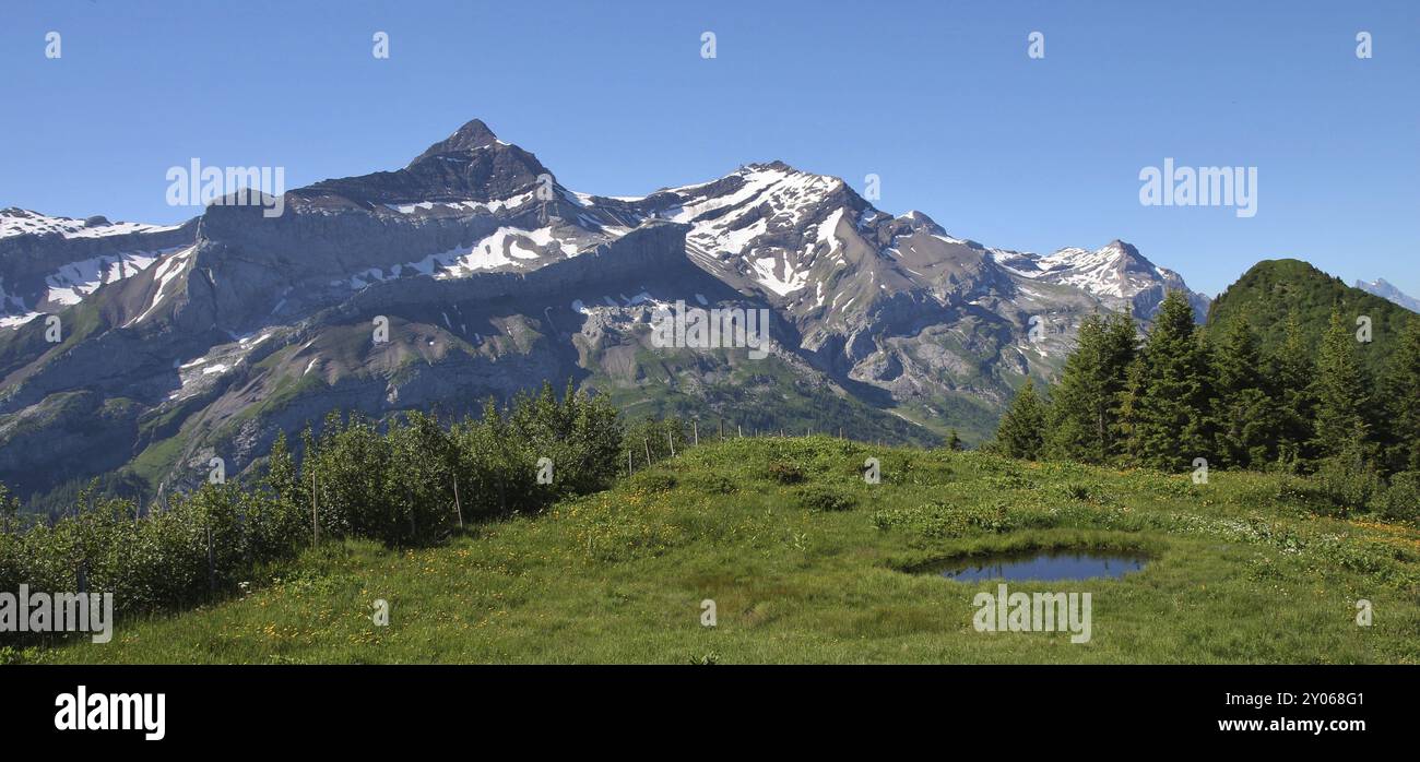 Berglandschaft im Berner Oberland Stockfoto