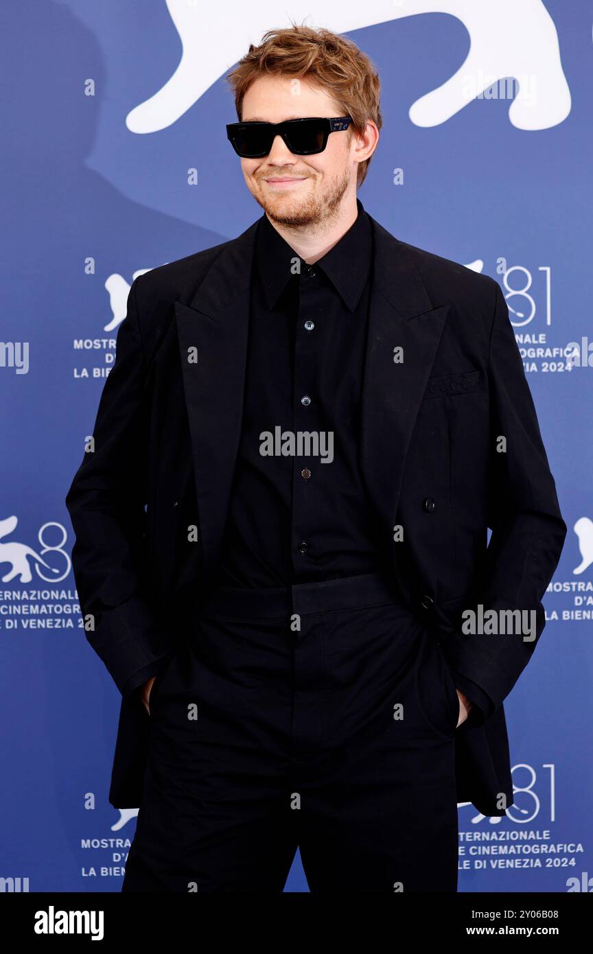 Joe Alwyn beim Photocall zum Kinofilm 'der Brutalist' auf der Biennale di Venezia 2024 / 81. Internationale Filmfestspiele von Venedig im Palazzo del Casino. Venedig, 01.09.2024 Stockfoto