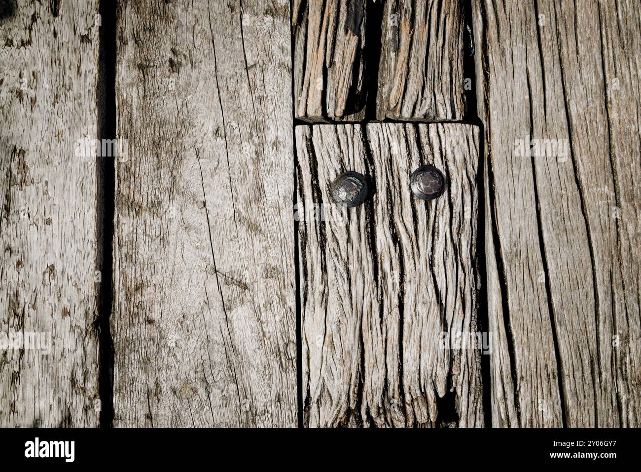 Nahaufnahme der Holzstruktur als natürlicher Hintergrund Stockfoto