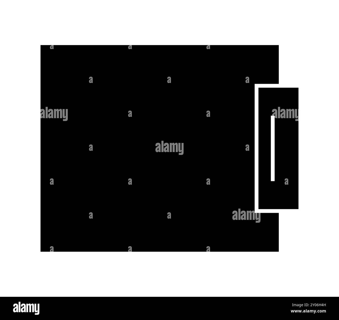 Wallet-Symbol in Vektor auf weißem Hintergrund dargestellt Stockfoto