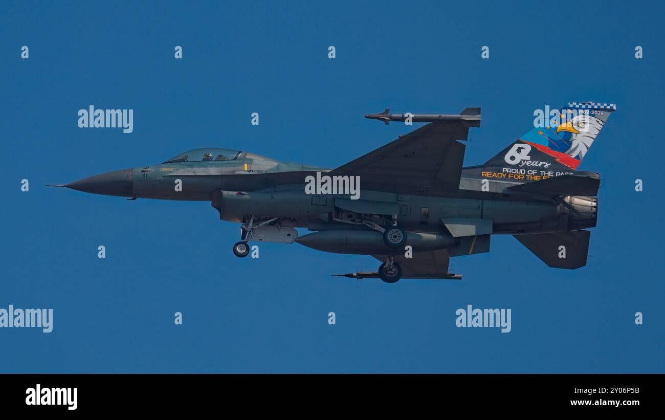 Übung Pitch Black 24 mit 20 teilnehmenden Nationen, darunter Indonesien mit der F16. Stockfoto
