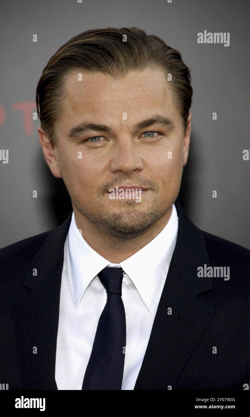 Leonardo DiCaprio bei der Premiere von „Inception“ in Los Angeles, die am 13. Juli 2010 im Grauman's Chinese Theatre in Hollywood stattfand. Kredit: Lumeimages.c Stockfoto