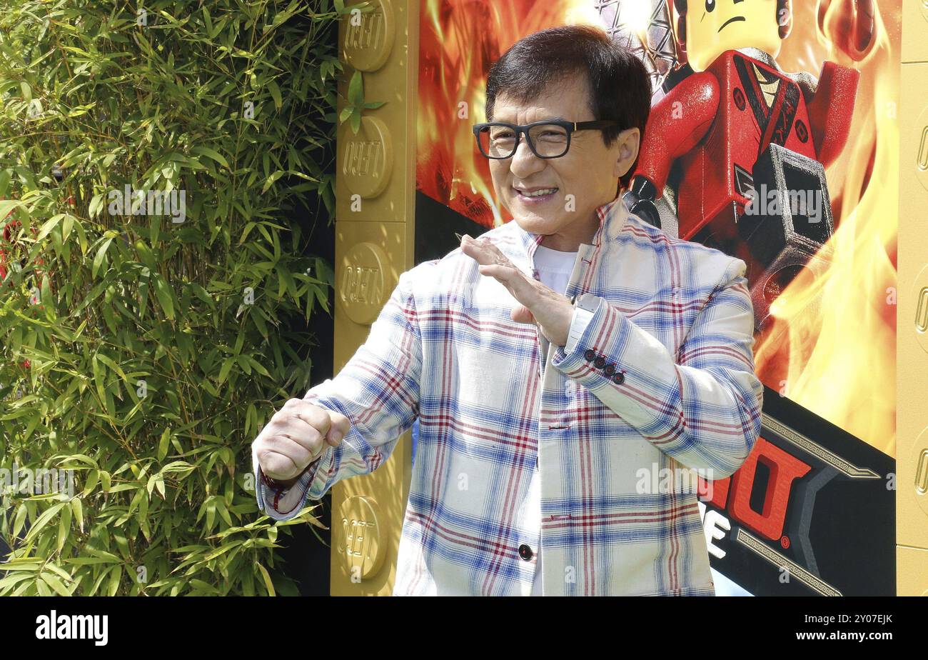 Jackie Chan bei der Premiere von „The LEGO Ninjago Movie“ in Los Angeles am 16. September 2017 im Regency Village Theatre in Westwood, USA Stockfoto