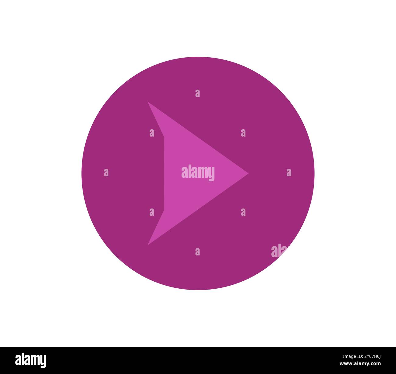 Pfeilsymbol in Vektor auf weißem Hintergrund Stockfoto