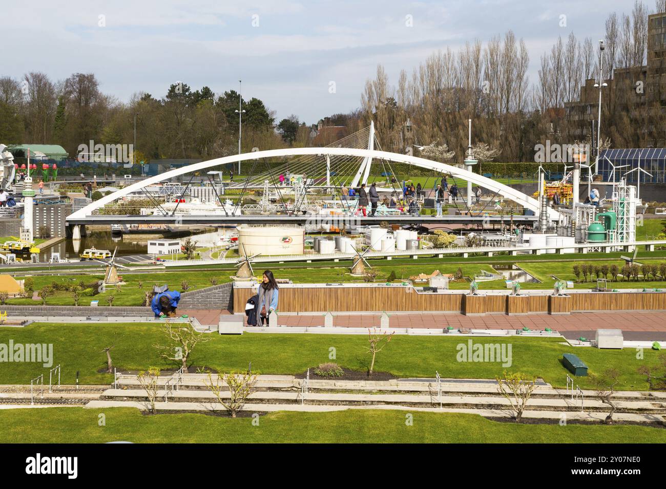 Haag, Niederlande, 8. April 2016: Madurodam, Holland Miniaturpark und Touristenattraktion in den Haag, Niederlande Stockfoto