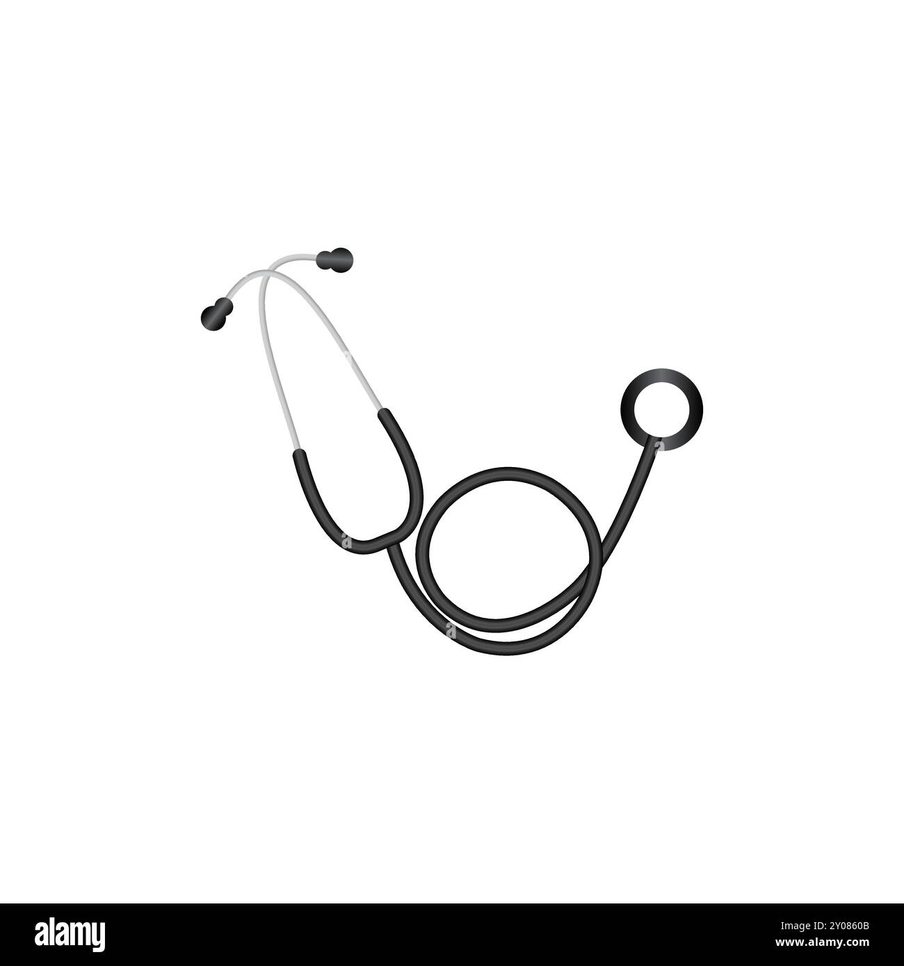 Stethoskop-Symbol - Medizin und Gesundheitswesen Symbol Vektor Stock Vektor